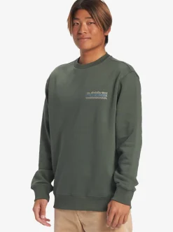 Mens Quiksilver Shirts & Polos|No Control Crew Fleece Crew Neck Sweatshirt