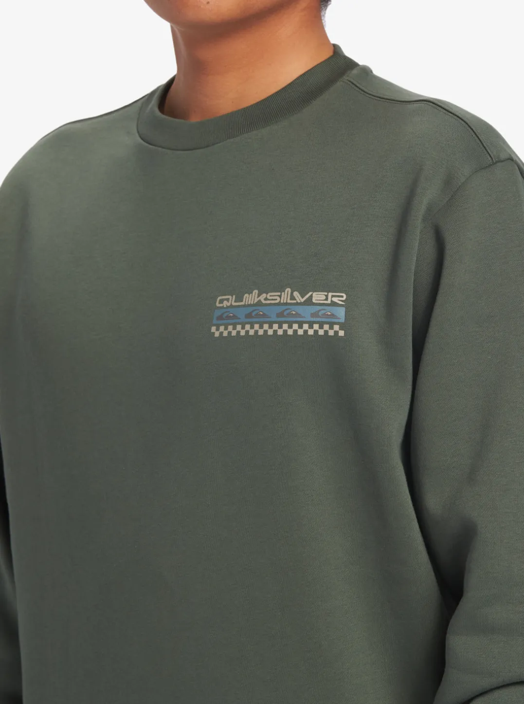 Mens Quiksilver Shirts & Polos|No Control Crew Fleece Crew Neck Sweatshirt