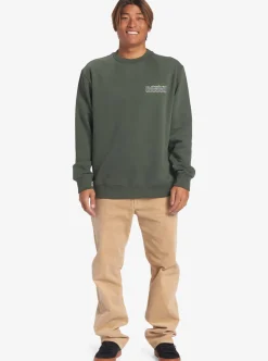 Mens Quiksilver Shirts & Polos|No Control Crew Fleece Crew Neck Sweatshirt