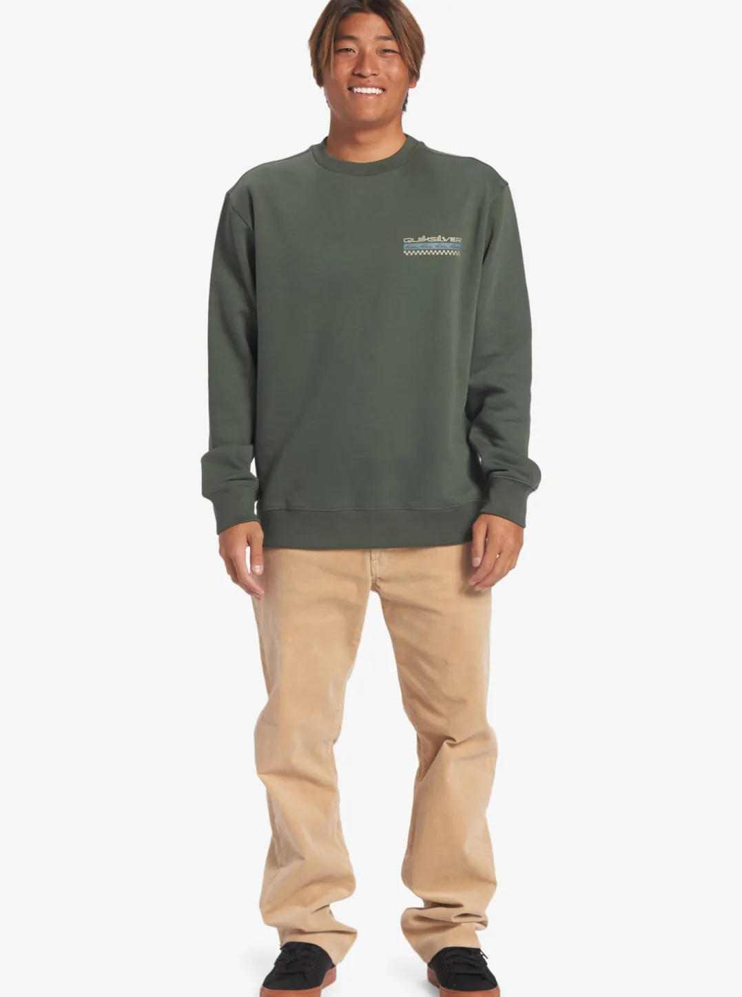 Mens Quiksilver Shirts & Polos|No Control Crew Fleece Crew Neck Sweatshirt