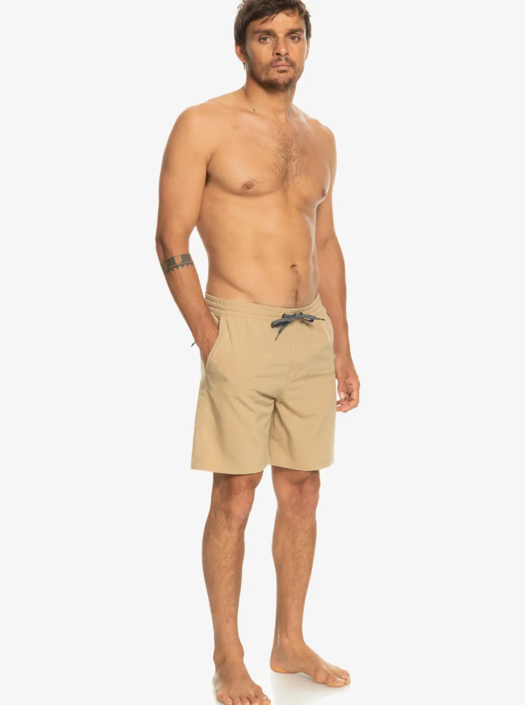 Mens Quiksilver Boardshorts|Ocean Elastic Waist 18" Amphibian Shorts