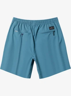 Mens Quiksilver Boardshorts|Ocean Elastic Waist 18" Amphibian Shorts