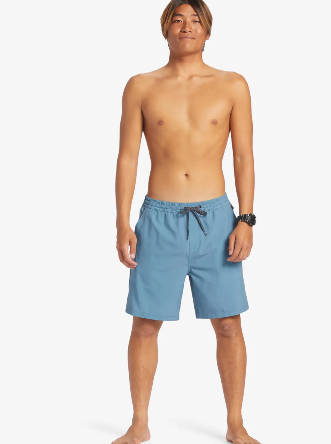Mens Quiksilver Boardshorts|Ocean Elastic Waist 18" Amphibian Shorts