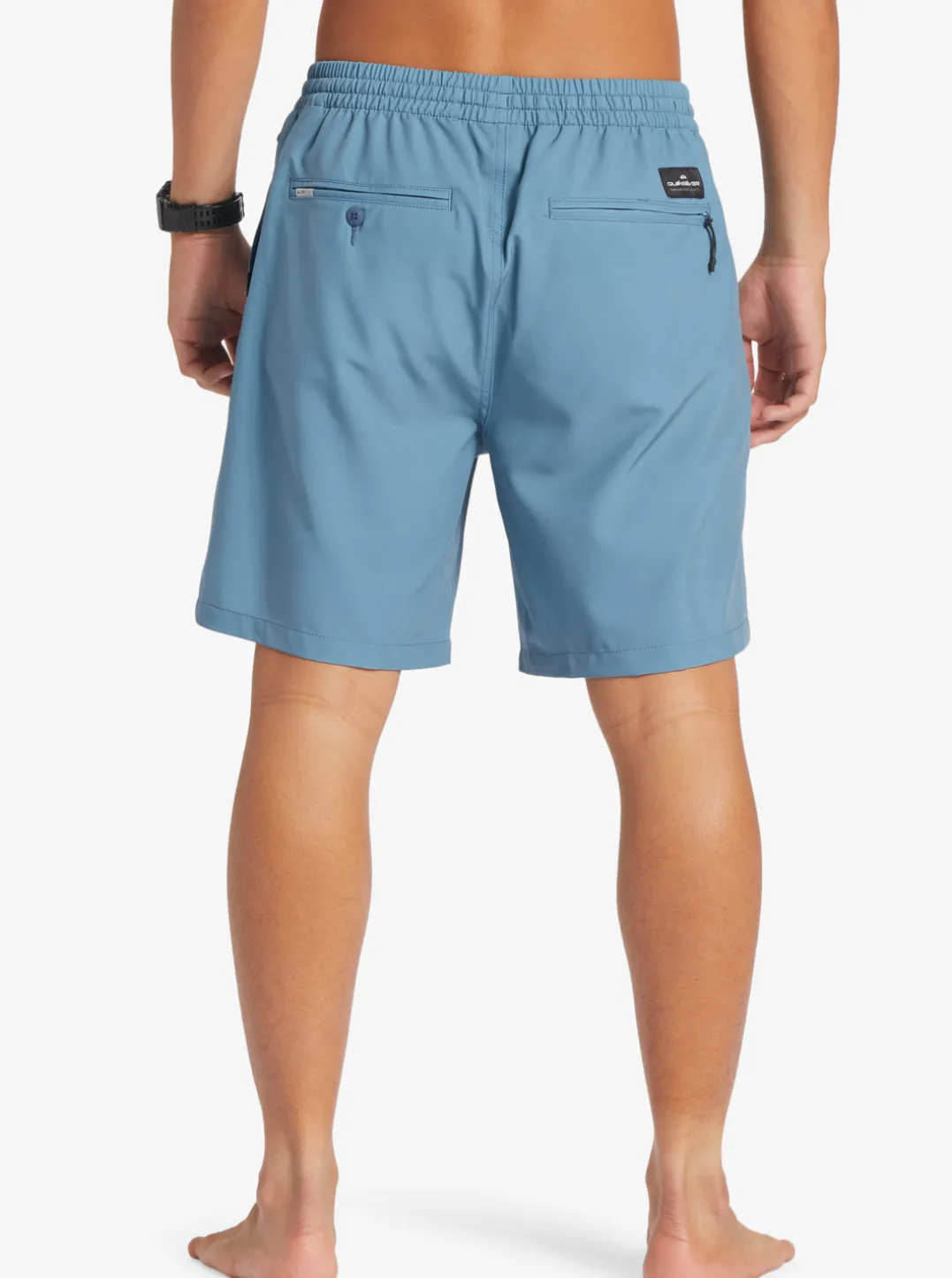 Mens Quiksilver Boardshorts|Ocean Elastic Waist 18" Amphibian Shorts