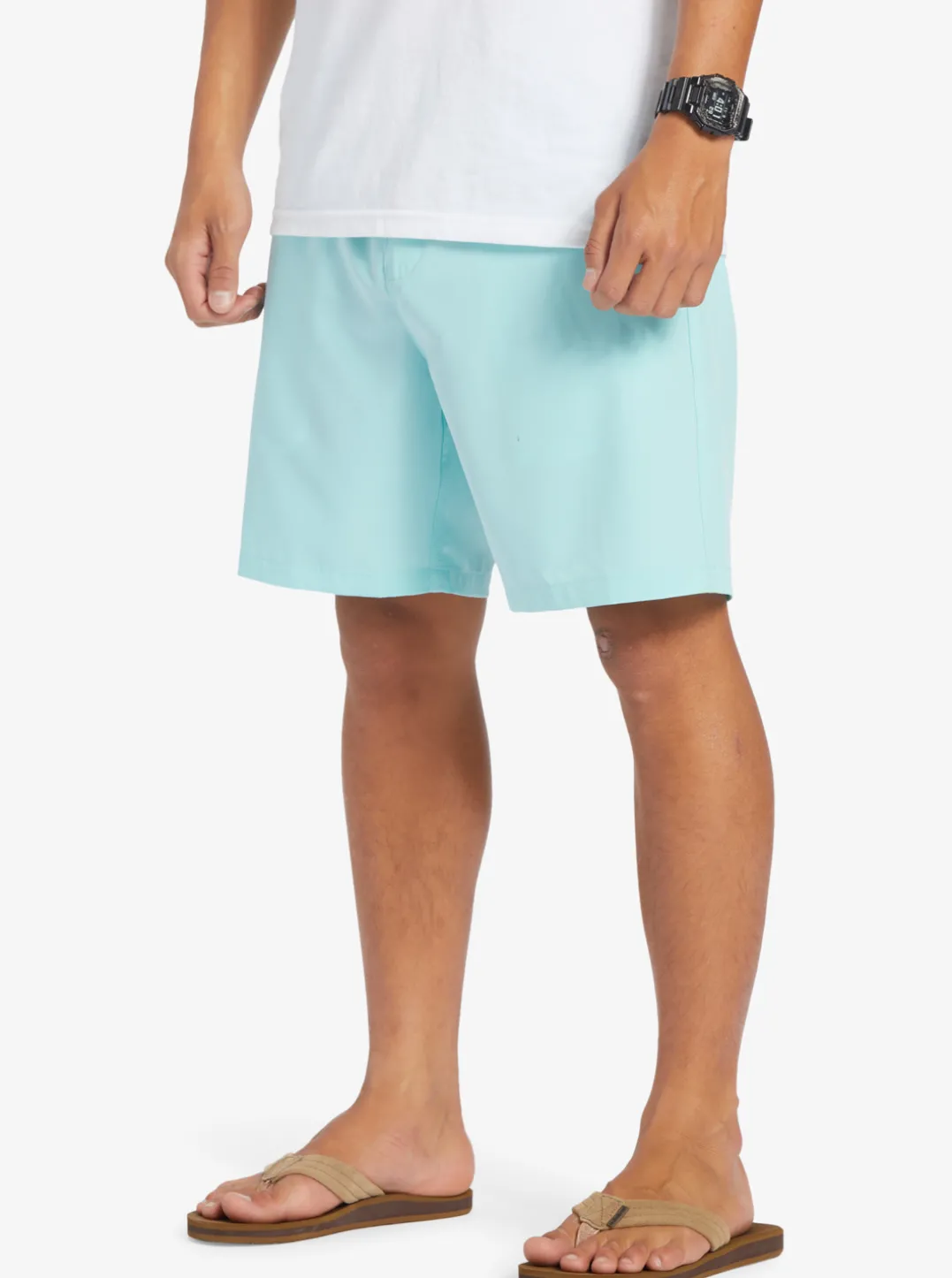 Mens Quiksilver Boardshorts|Ocean Elastic Waist 18" Amphibian Shorts