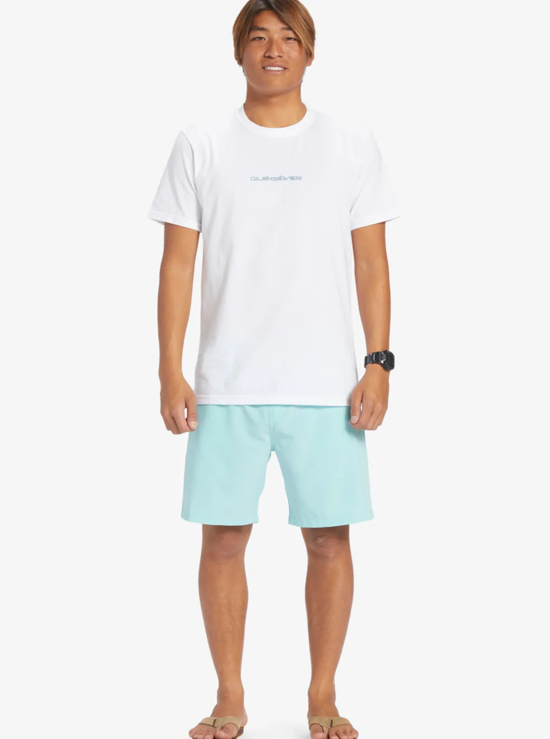 Mens Quiksilver Boardshorts|Ocean Elastic Waist 18" Amphibian Shorts