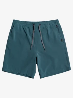 Mens Quiksilver Boardshorts|Ocean Elastic Waist 18" Amphibian Shorts