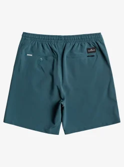 Mens Quiksilver Boardshorts|Ocean Elastic Waist 18" Amphibian Shorts