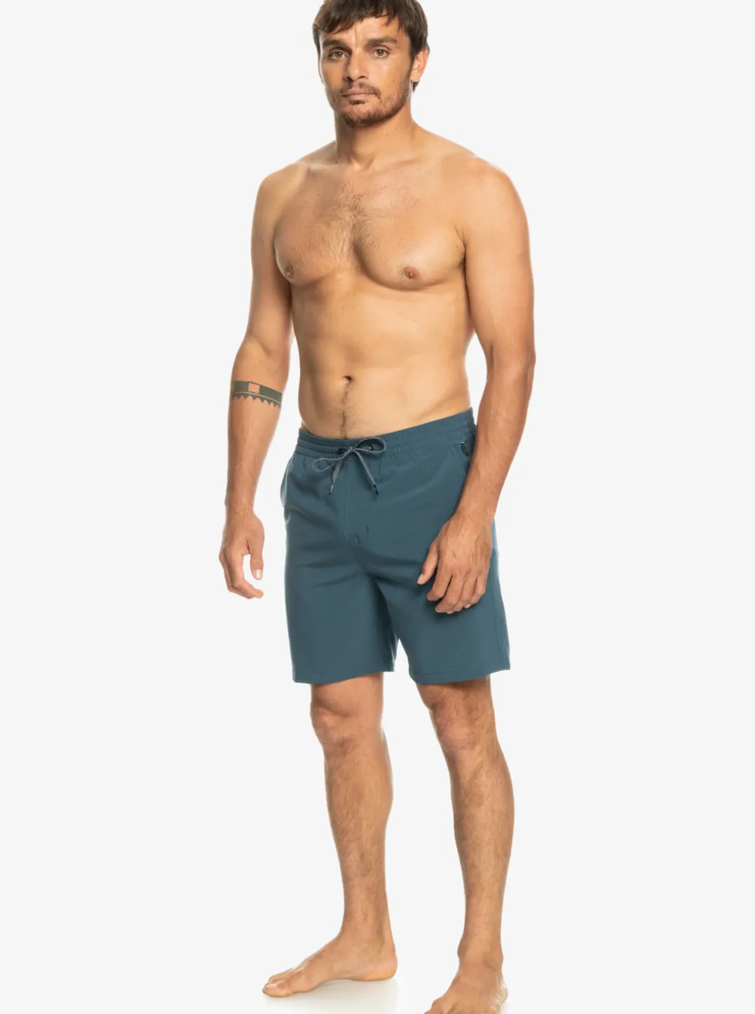 Mens Quiksilver Boardshorts|Ocean Elastic Waist 18" Amphibian Shorts