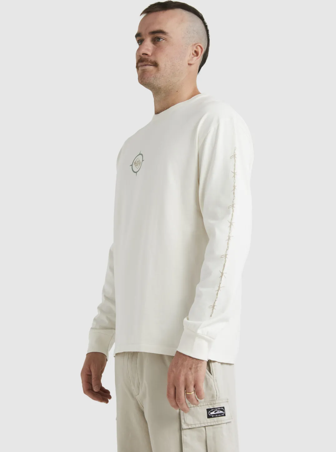Mens Quiksilver Tees|Off Grid Long Sleeve T-Shirt