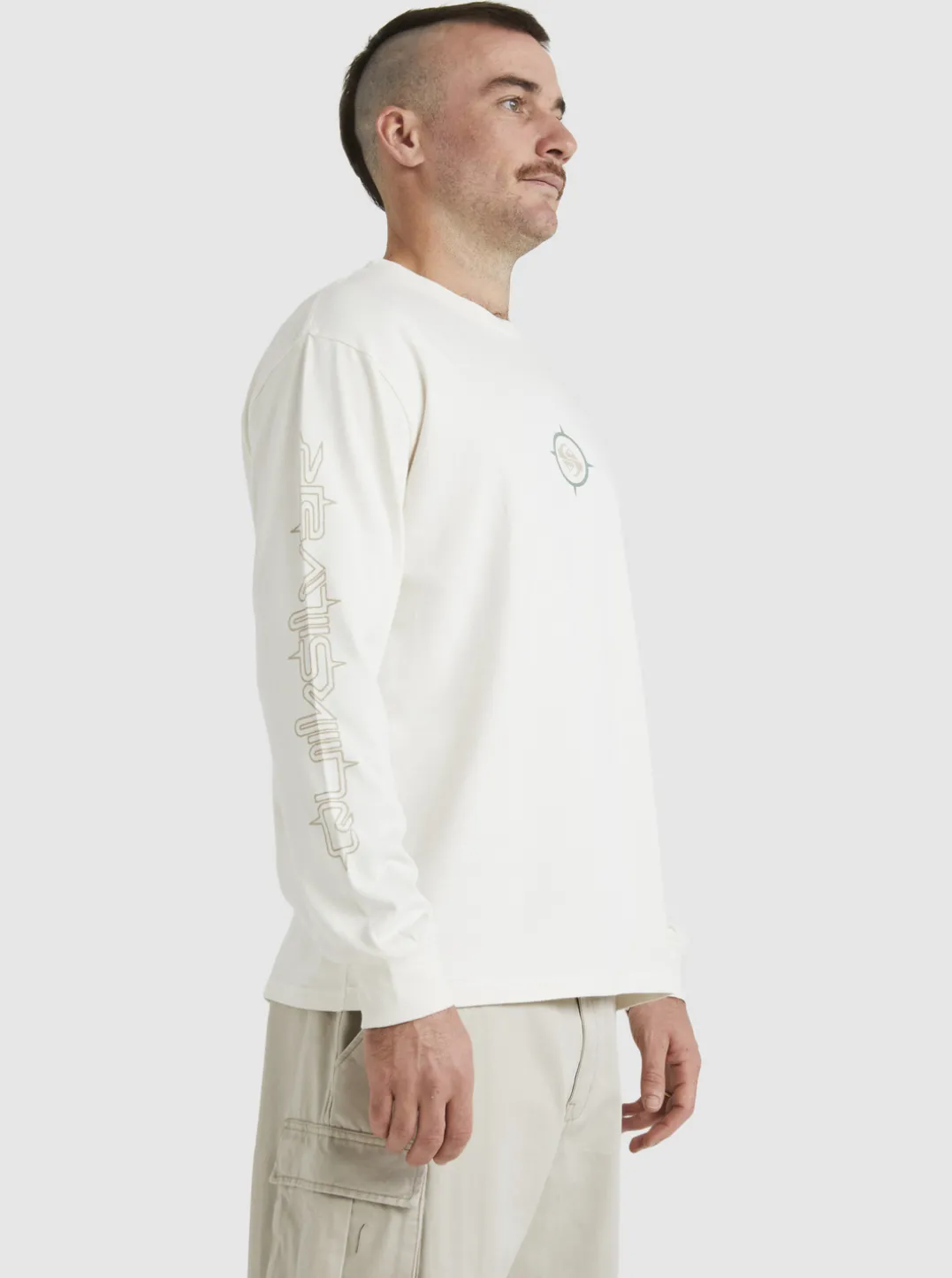 Mens Quiksilver Tees|Off Grid Long Sleeve T-Shirt