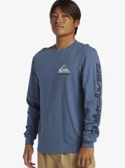 Mens Quiksilver Tees|Omni Logo Long Sleeve T-Shirt
