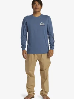 Mens Quiksilver Tees|Omni Logo Long Sleeve T-Shirt