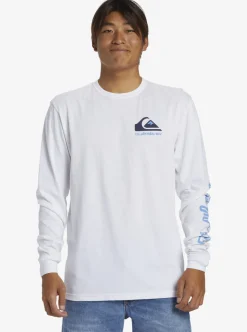 Mens Quiksilver Tees|Omni Logo Long Sleeve T-Shirt