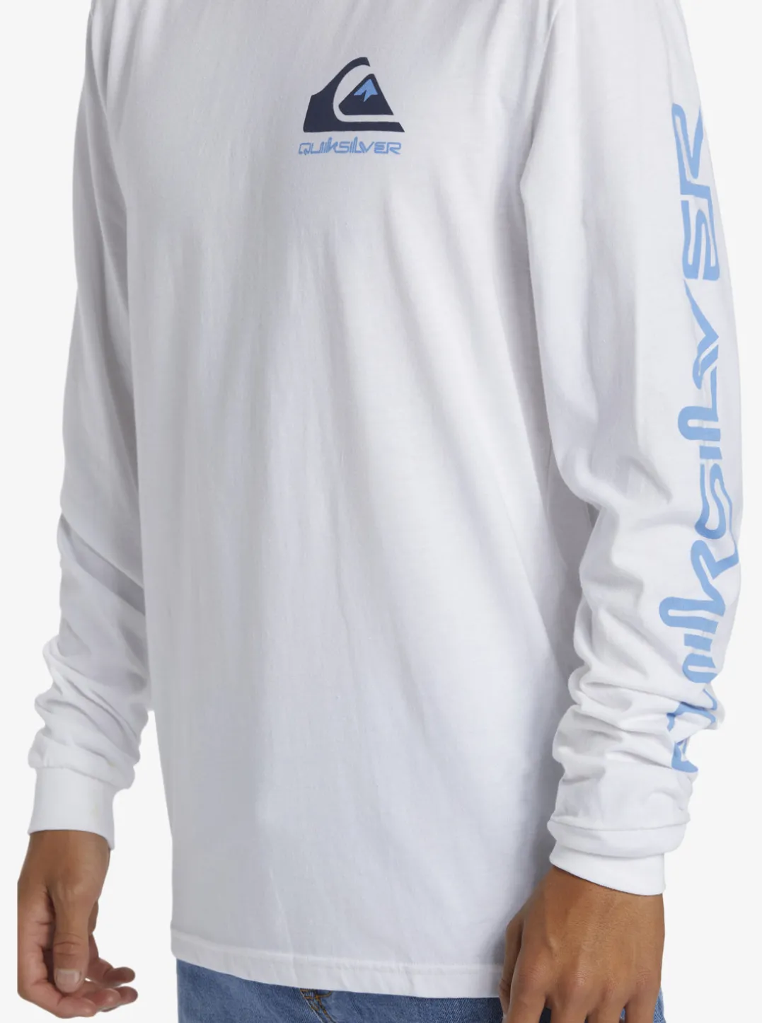 Mens Quiksilver Tees|Omni Logo Long Sleeve T-Shirt