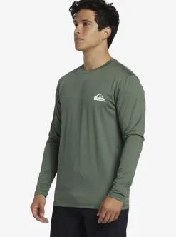 Mens Quiksilver Rashguards|Omni Session Long Sleeve Upf 50 Surf T-Shirt