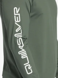 Mens Quiksilver Rashguards|Omni Session Long Sleeve Upf 50 Surf T-Shirt