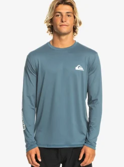 Mens Quiksilver Rashguards|Omni Session Long Sleeve Upf 50 Surf T-Shirt