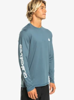 Mens Quiksilver Rashguards|Omni Session Long Sleeve Upf 50 Surf T-Shirt