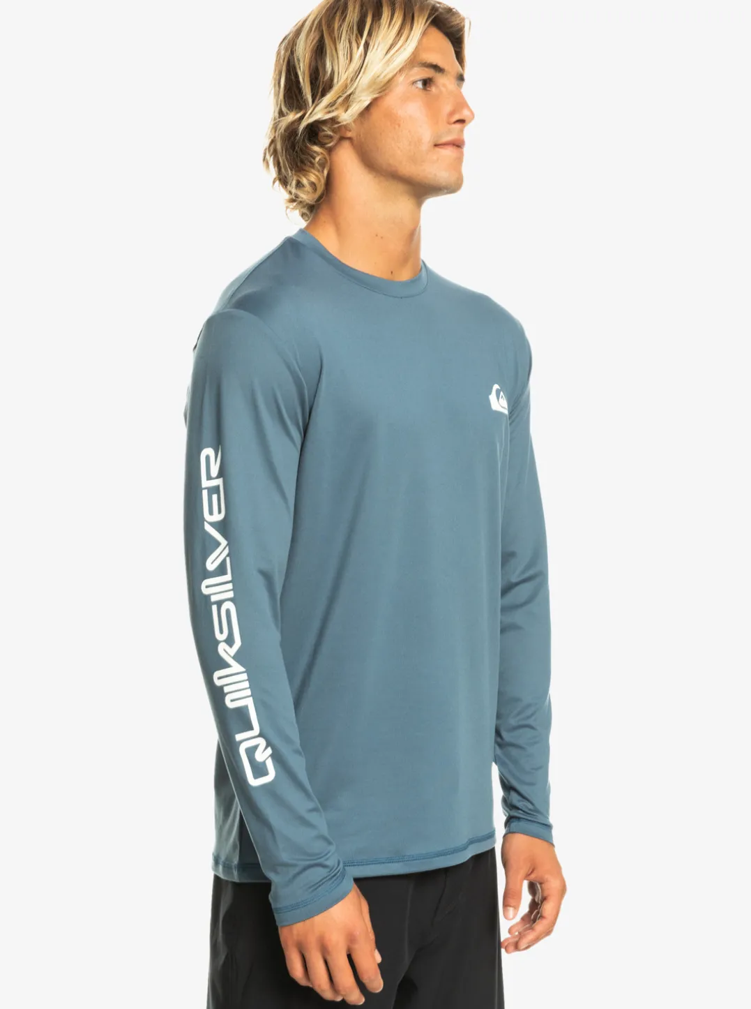Mens Quiksilver Rashguards|Omni Session Long Sleeve Upf 50 Surf T-Shirt