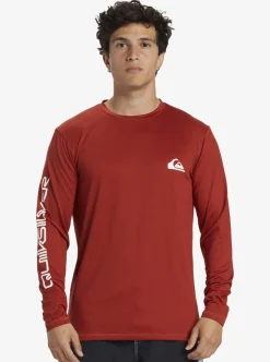 Mens Quiksilver Rashguards|Omni Session Long Sleeve Upf 50 Surf T-Shirt