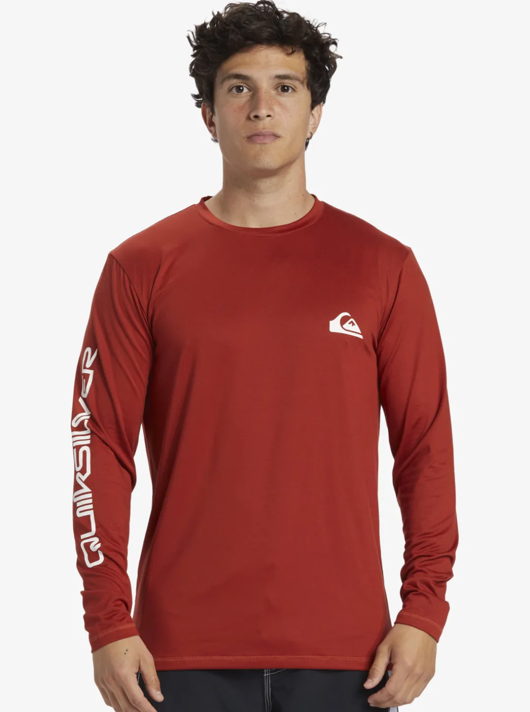 Mens Quiksilver Rashguards|Omni Session Long Sleeve Upf 50 Surf T-Shirt