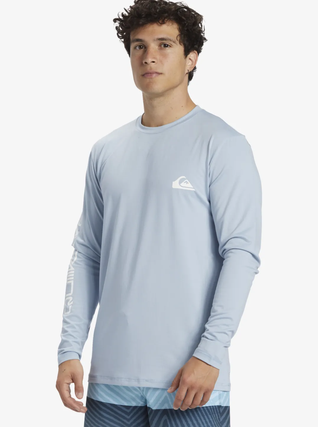 Mens Quiksilver Rashguards|Omni Session Long Sleeve Upf 50 Surf T-Shirt