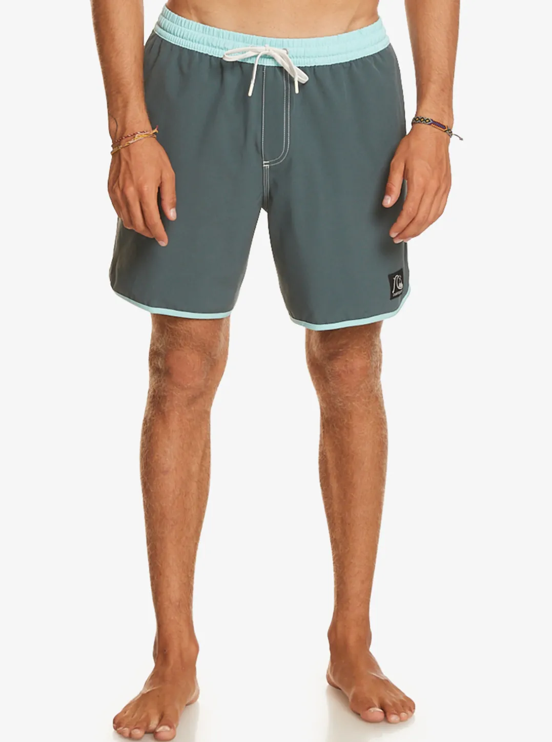 Mens Quiksilver Elastic Waist|Original Scallop 17" Volleys