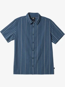 Mens Quiksilver Shirts & Polos|Pacific Stripe Short Sleeve Woven Shirt