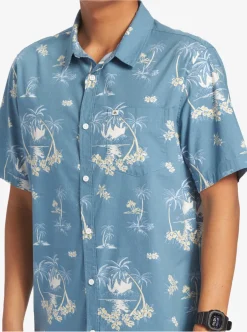 Mens Quiksilver Shirts & Polos|Palm Spritz Short Sleeve Woven Shirt