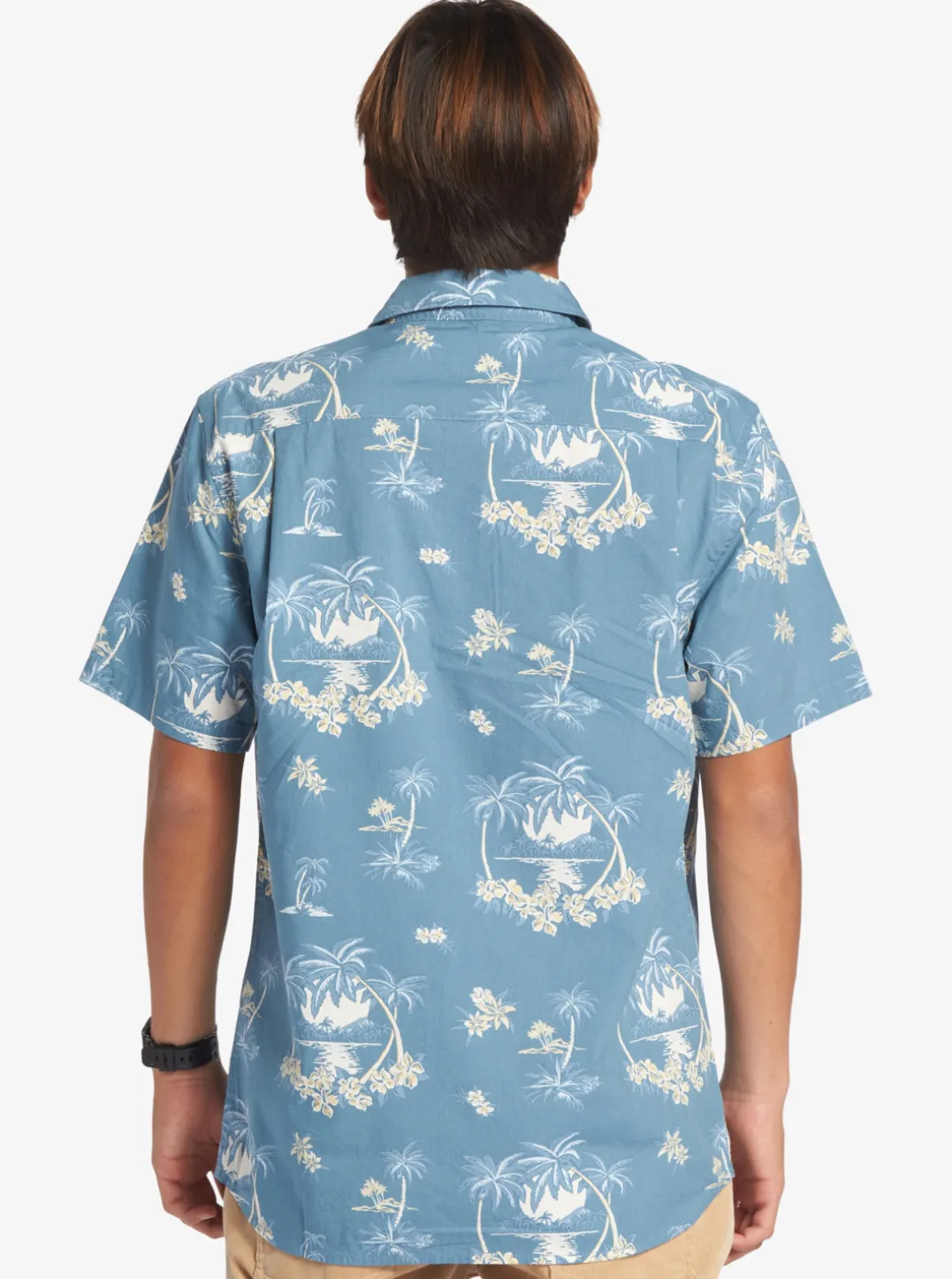 Mens Quiksilver Shirts & Polos|Palm Spritz Short Sleeve Woven Shirt