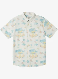 Mens Quiksilver Shirts & Polos|Palm Spritz Short Sleeve Woven Shirt