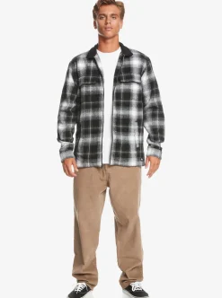 Mens Quiksilver Shirts & Polos|Quarrywood Flannel Long Sleeve Overshirt