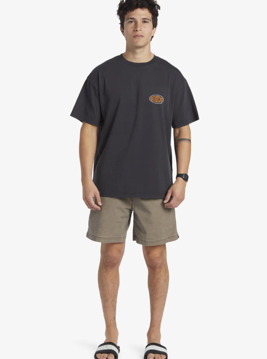 Mens Quiksilver Tees|Real Surfin T-Shirt