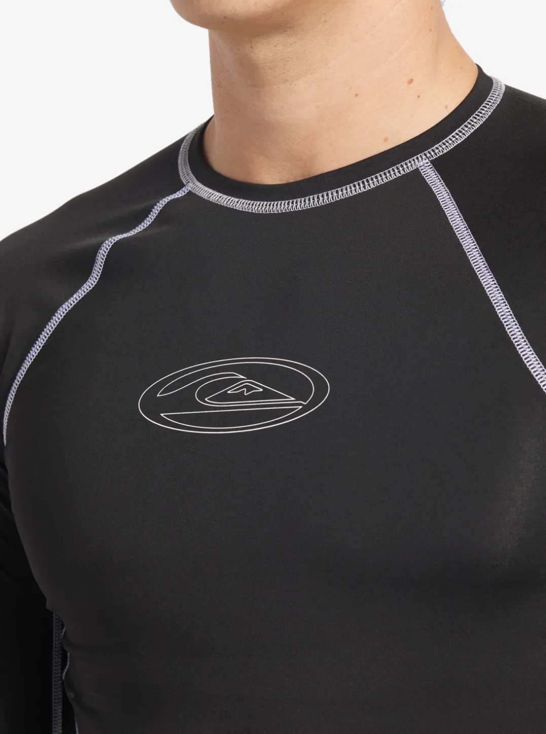 Mens Quiksilver Rashguards|Saturn Protection Long Sleeve Upf 50 Rashguard For Men