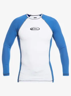Mens Quiksilver Rashguards|Saturn Protection Long Sleeve Upf 50 Rashguard For Men