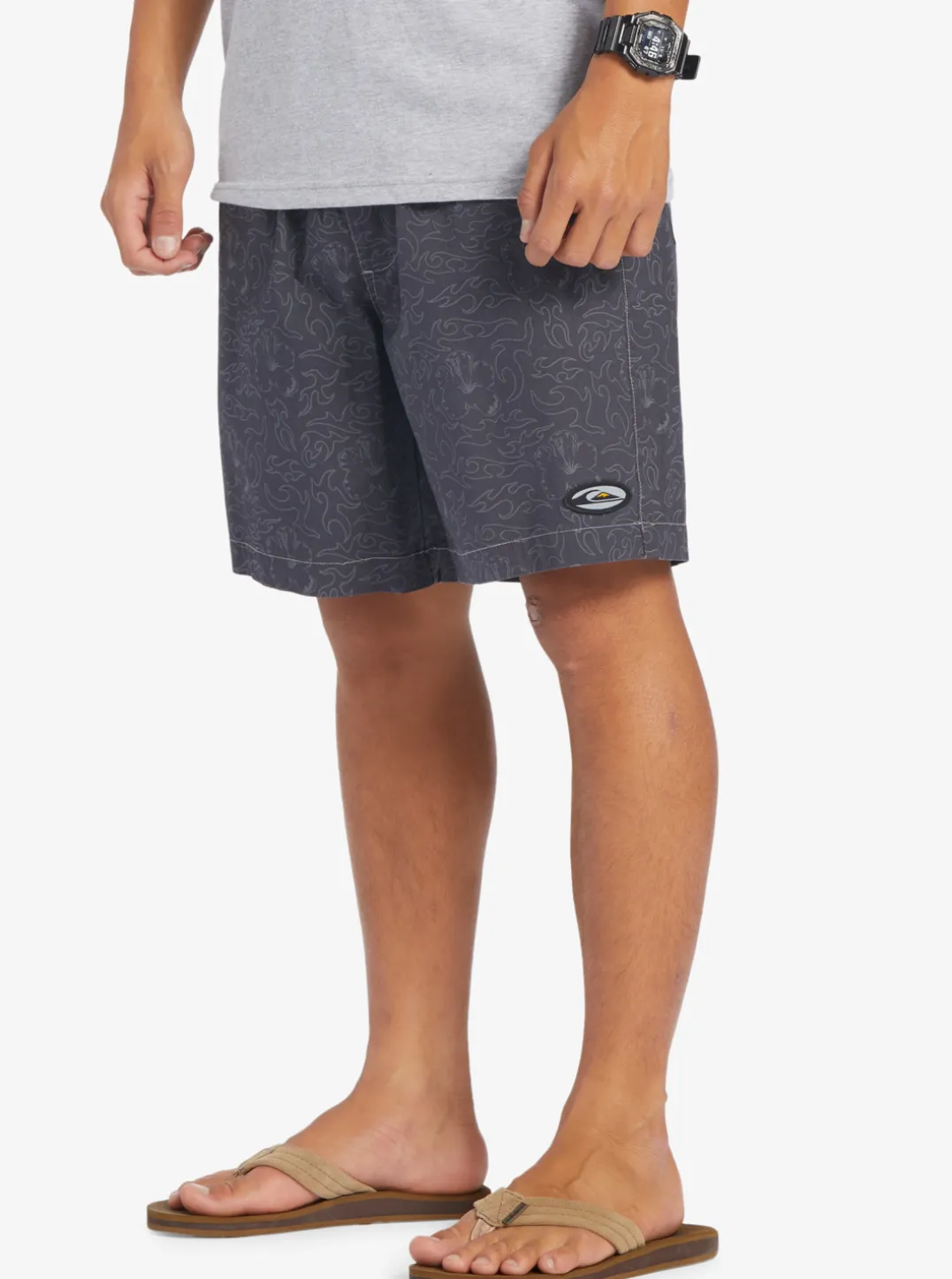 Mens Quiksilver Shorts & Amphibians|Saturn Taxer 18" Elastic Shorts