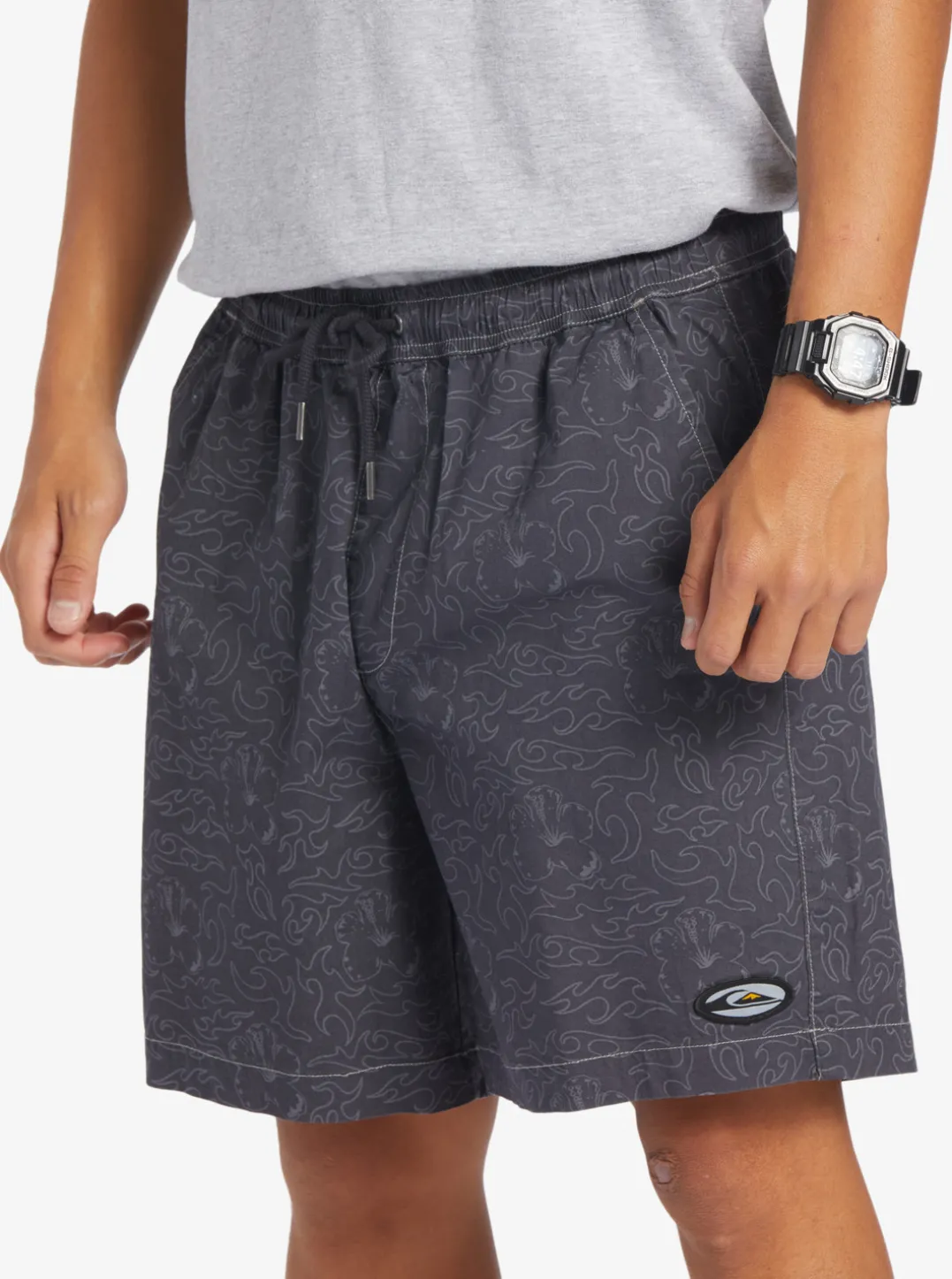 Mens Quiksilver Shorts & Amphibians|Saturn Taxer 18" Elastic Shorts