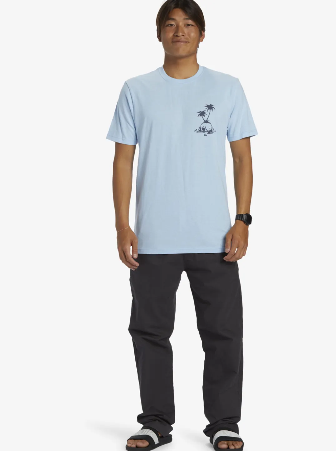 Mens Quiksilver Tees|Skull Island T-Shirt