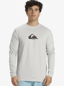 Mens Quiksilver Rashguards|Solid Streak Long Sleeve Upf 50 Surf Tee