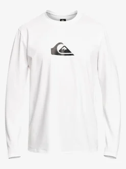 Mens Quiksilver Rashguards|Solid Streak Long Sleeve Upf 50 Surf Tee