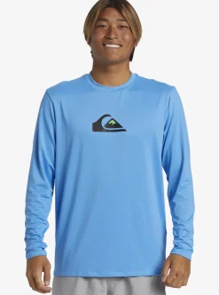Mens Quiksilver Rashguards|Solid Streak Long Sleeve Upf 50 Surf Tee