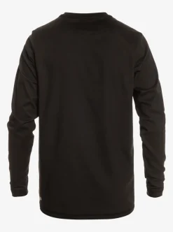 Mens Quiksilver Rashguards|Solid Streak Long Sleeve Upf 50 Surf Tee