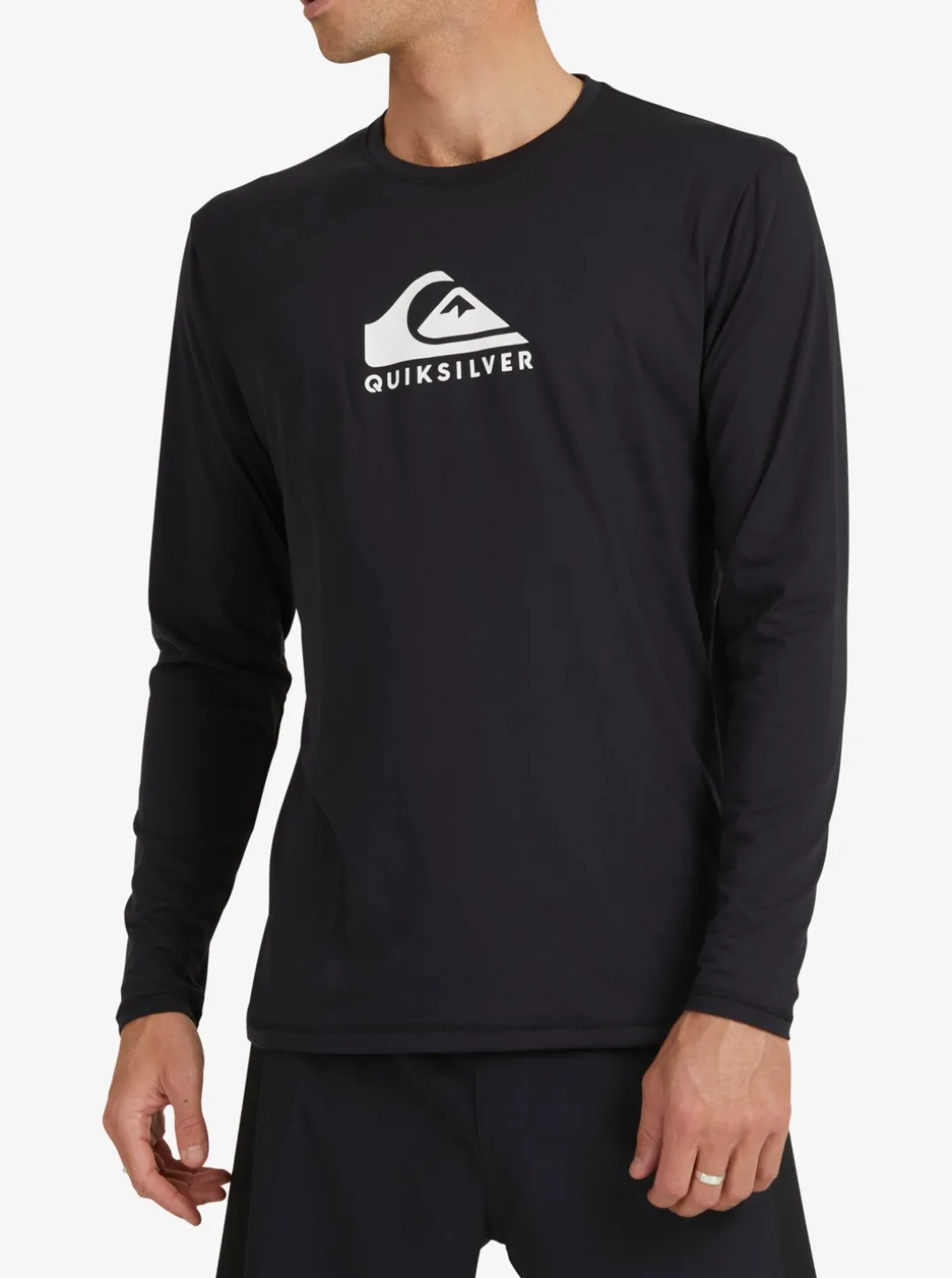 Mens Quiksilver Rashguards|Solid Streak Long Sleeve Upf 50 Surf T-Shirt
