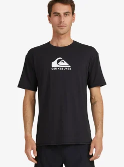 Mens Quiksilver Rashguards|Solid Streak Short Sleeve Upf 50 Surf T-Shirt