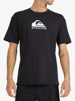 Mens Quiksilver Rashguards|Solid Streak Short Sleeve Upf 50 Surf T-Shirt