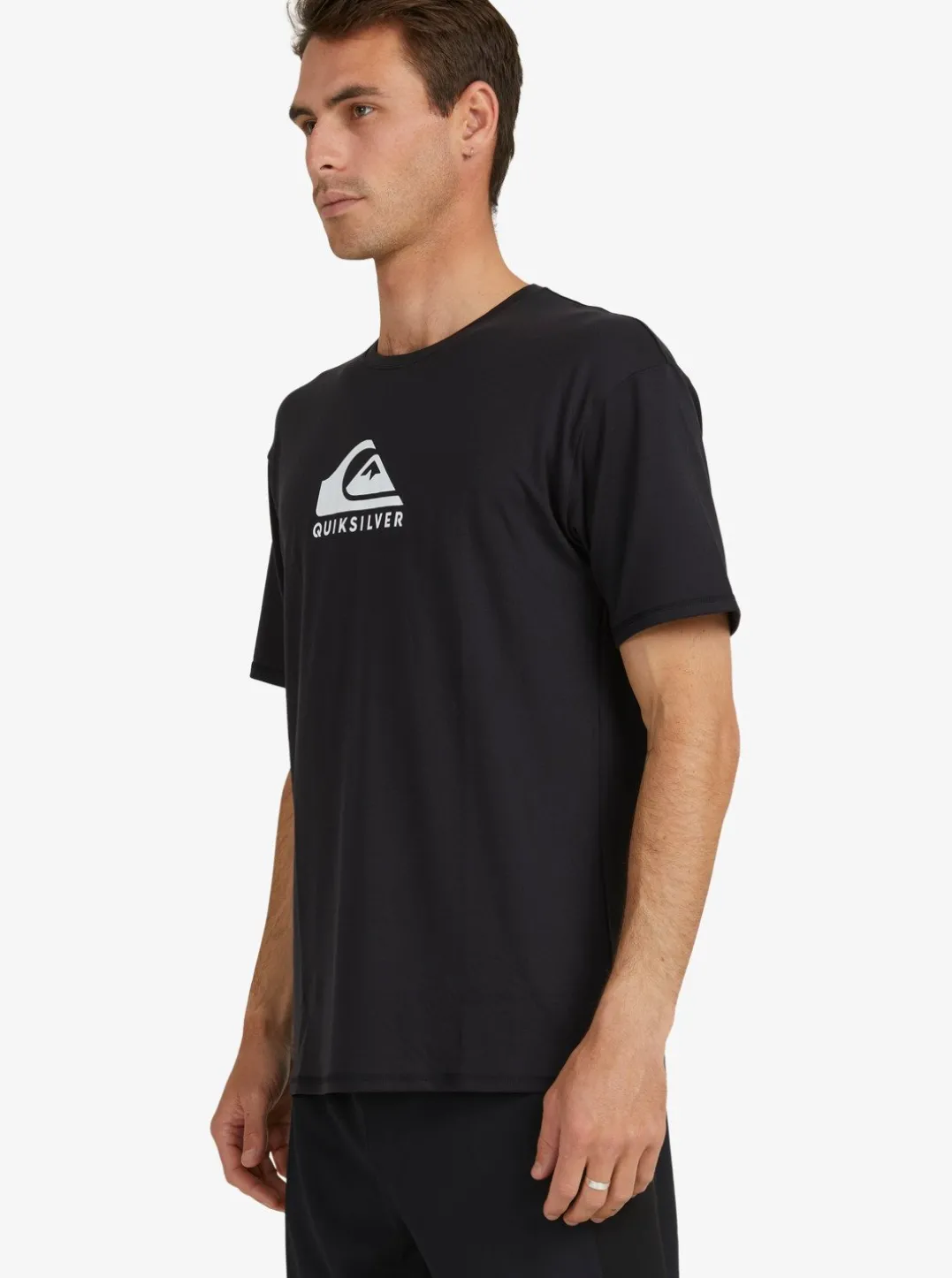 Mens Quiksilver Rashguards|Solid Streak Short Sleeve Upf 50 Surf T-Shirt
