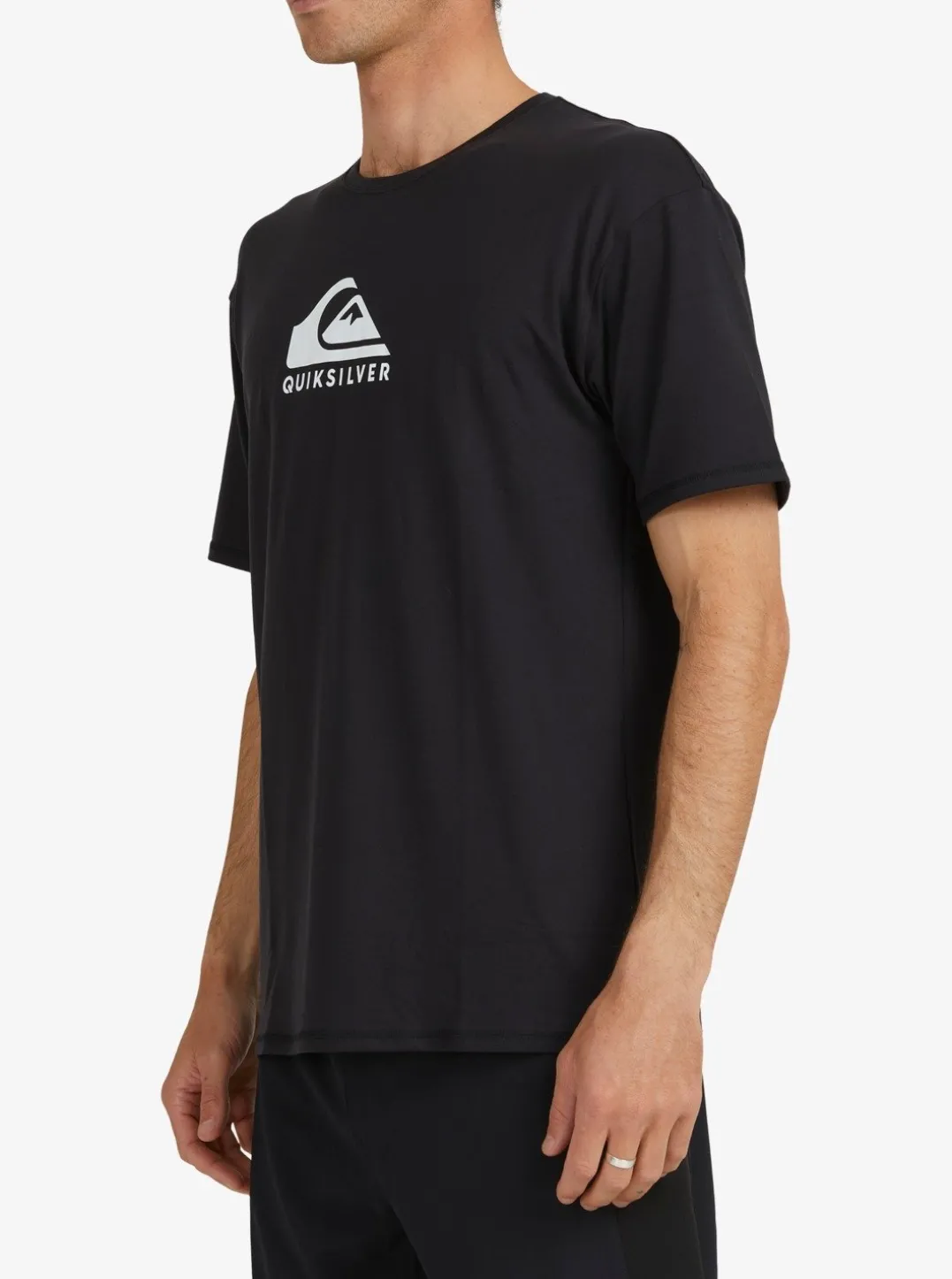 Mens Quiksilver Rashguards|Solid Streak Short Sleeve Upf 50 Surf T-Shirt