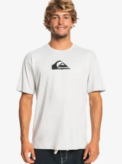 Mens Quiksilver Rashguards|Solid Streak Short Sleeve Upf 50 Surf Tee