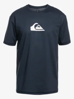 Mens Quiksilver Rashguards|Solid Streak Short Sleeve Upf 50 Surf Tee